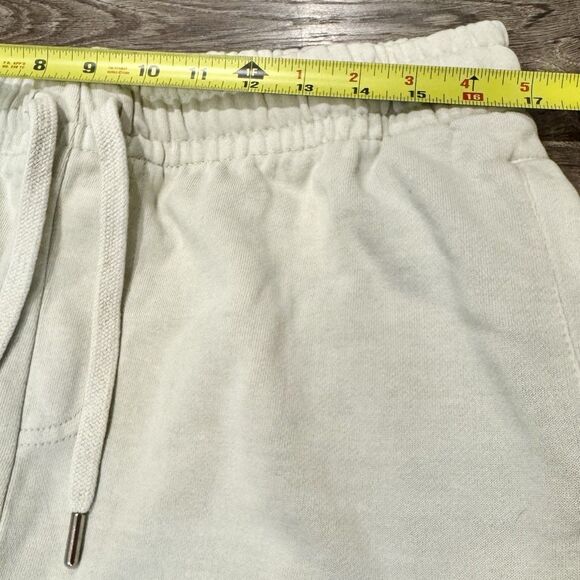 Bailey Sarian Sweatpants Sz Large Suspish Murder Mystery Cream Joggers Flames - Picture 5 of 7